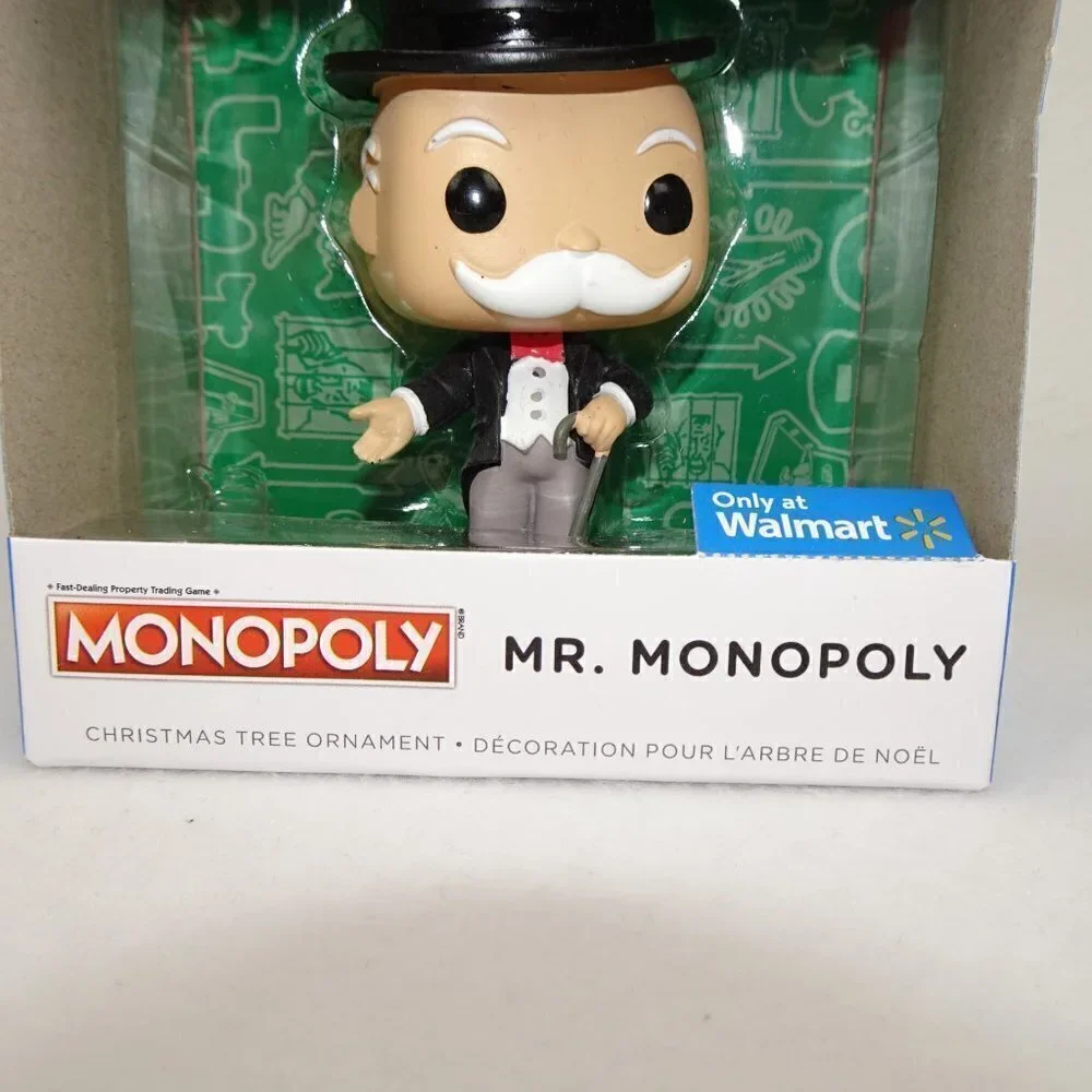 Mr. Monopoly Christmas Tree Ornament Hallmark Funko POP! Walmart Exclusive NEW